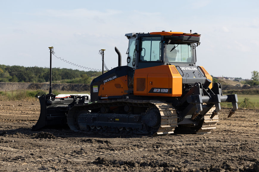 Develon and Leica Geosystems Expand 3D Machine Control Options for DD130-7 Dozer